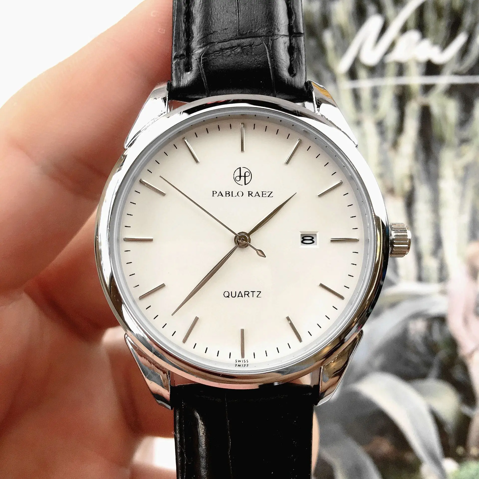 ZH109 ساعة رجالية عصرية، ساعات حزام كاجوال وبسيطة، ساعات كوارتز مزاجية، ساعات عمل، هدايا، ساعات للرجال