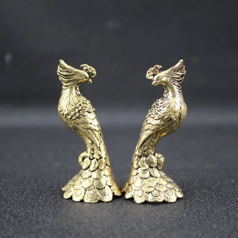 Phoenix  Figure Home Decor Animal Statue Ornament Home Office Desk Craft Decoration Phoenix Tea Pet