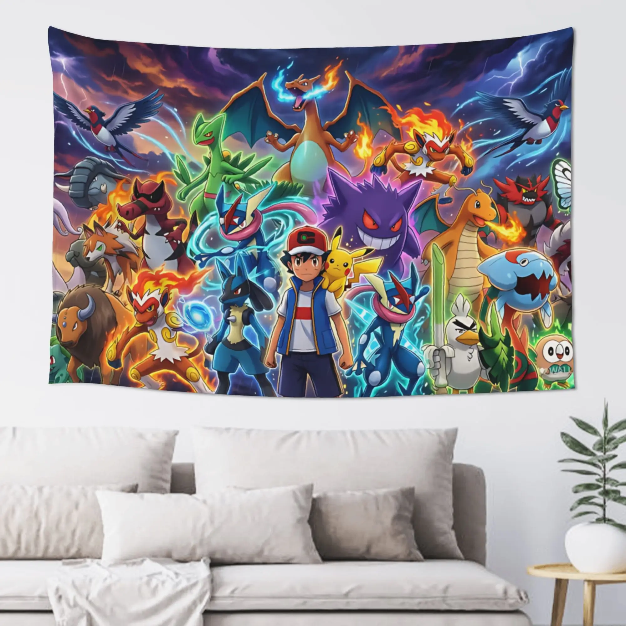 tapecaria-com-tema-de-anime-e-pokemon-estilo-«cutecore»-para-decoracao-de-quartos-ideal-para-pendurar-na-parede-como-um-tapete-ou-manta-decorativa-um-acessorio-moderno-para-o-quarto