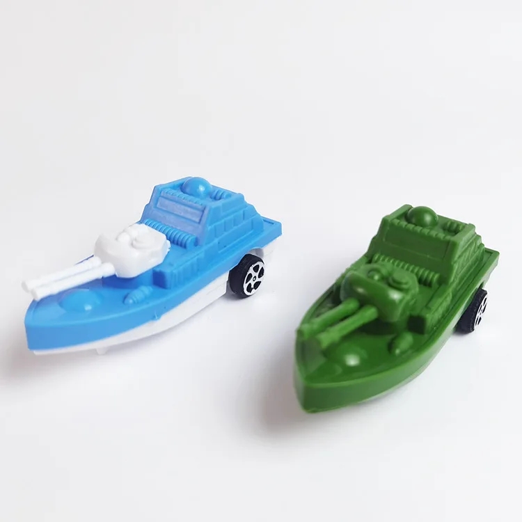 Children Pull Back Car Toys Educational Toy Plastic Simulation Mini Military Ship Model Children Best Birthday Gifts