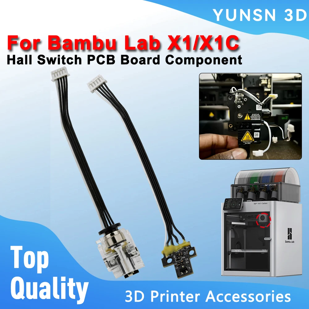 For Bambu Lab X1 X1C Hall Switch PCB Board Component Extruder Filament Sensor Assembly For Bambulab X1 Series 3D Printer Parts