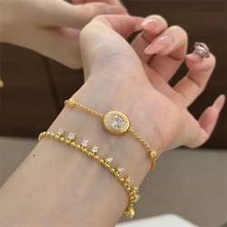 French Retro Crystal Adjustable Bracelet for Women Fashion Personality Jewelry Bracelet Accessories Wholesale Anniversary Gift
