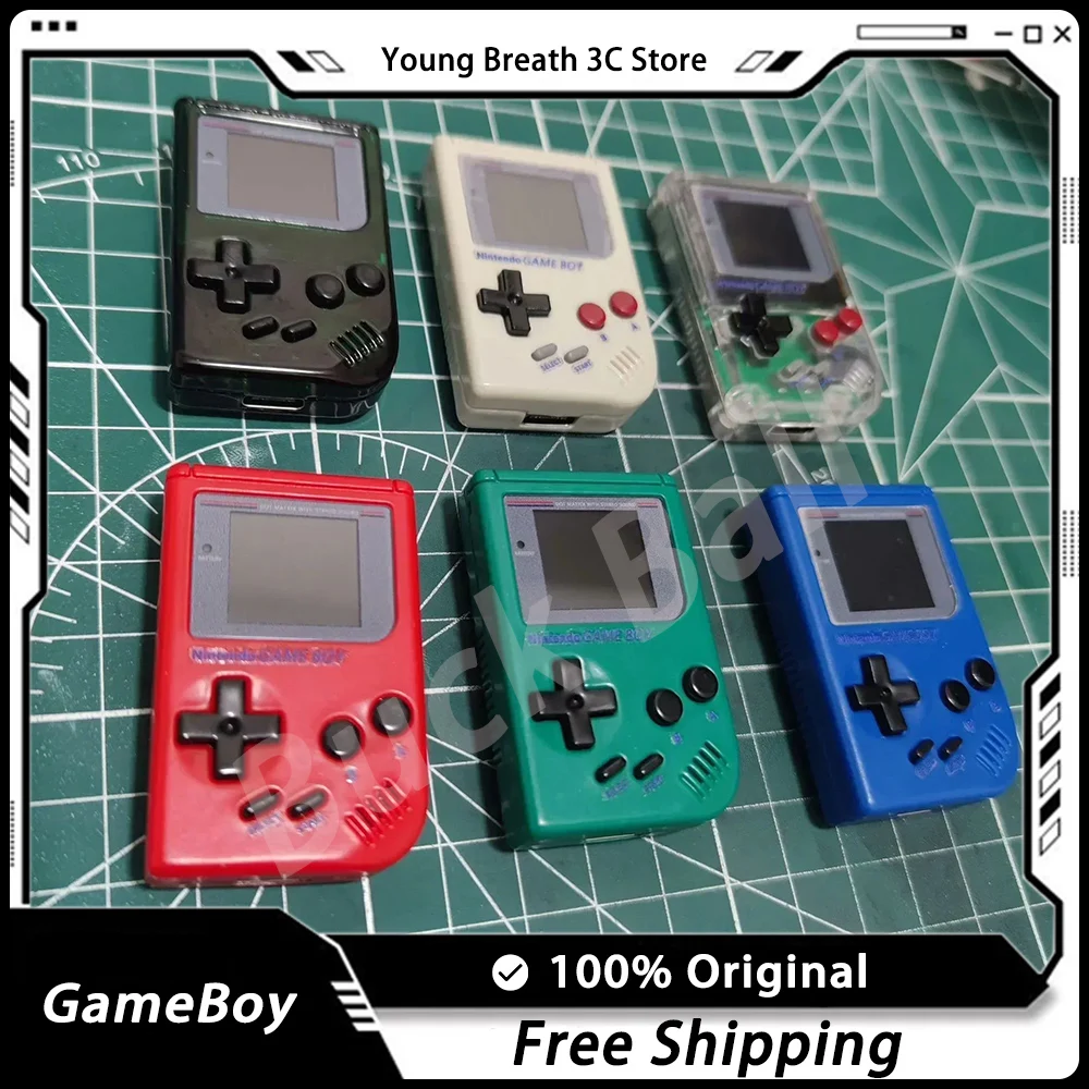 Mini Portátil Handheld Game Console, GameBoy, 160x144 Resolução de Tela, Mini GB Game Console, Cartão TF, 100 + Jogos, Personalizar Presentes