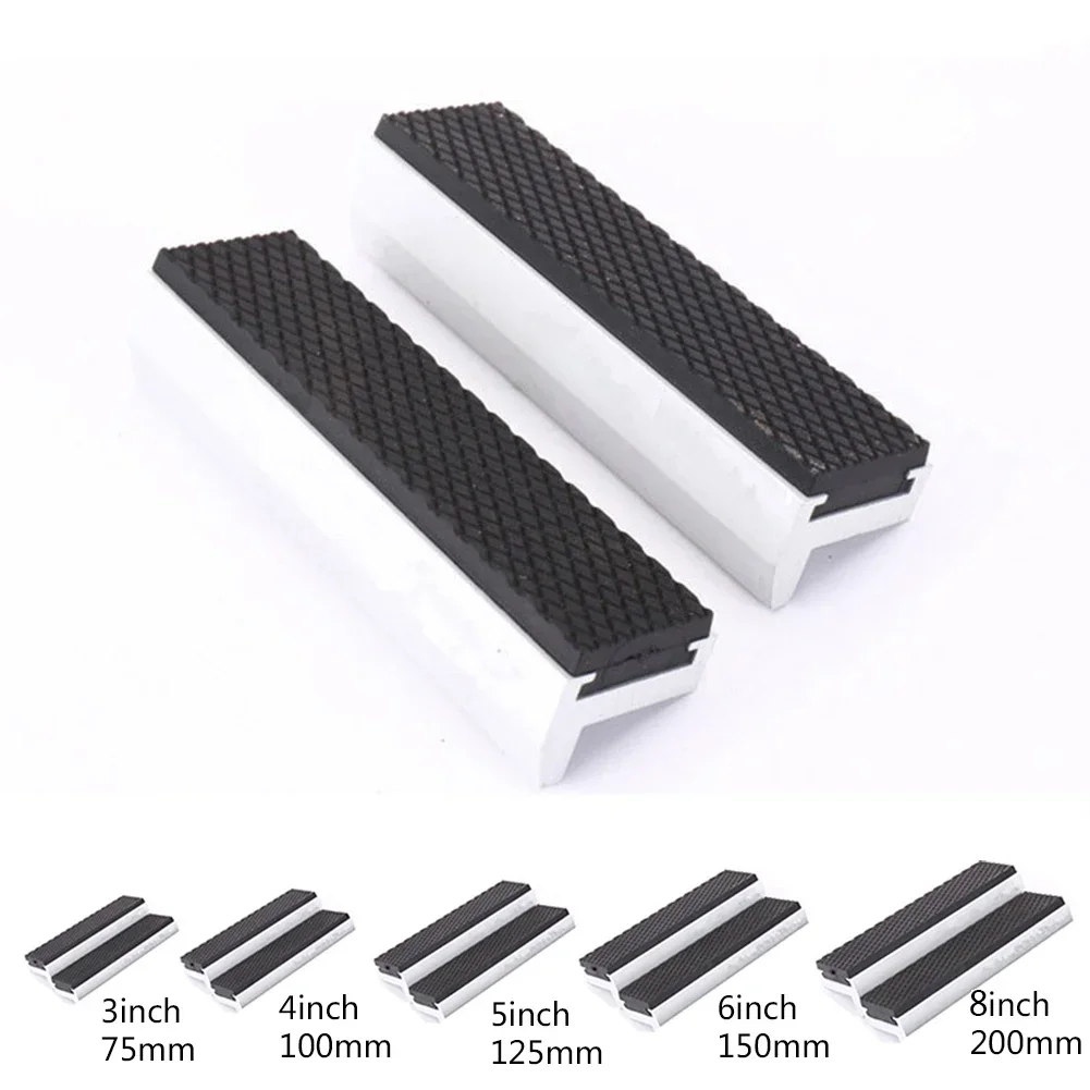 2PCS Clamping Vise Jaws With Strong Magnetic Soft Vice Jaws Pads Covers Multi Purpose Protector For Any Metal Vice