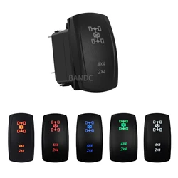 4 x4 2 x4 4WD/2WD interruttore a bilanciere 5 Pin On-OFF SPST interruttore a levetta a quattro ruote motrici per auto Can Am Polaris ATV UTV impermeabile 12V/24V