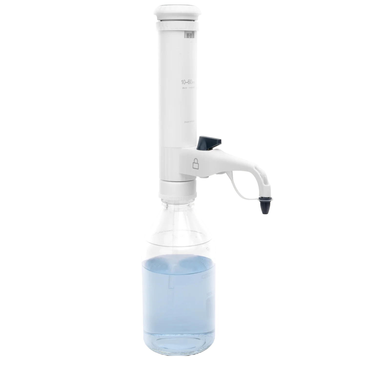 

2026Manual Pipette 1-60ml Bottle-Top Liquid Transfer Dispenser Warranty 10-60ml Pipette Range White