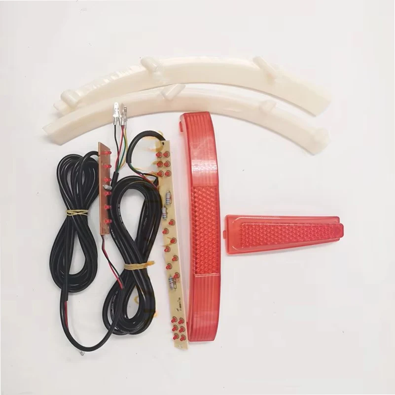 Flat noodles light strip used in the plastic shell of the rear fender of the Citycoco scooter China lamp accessories