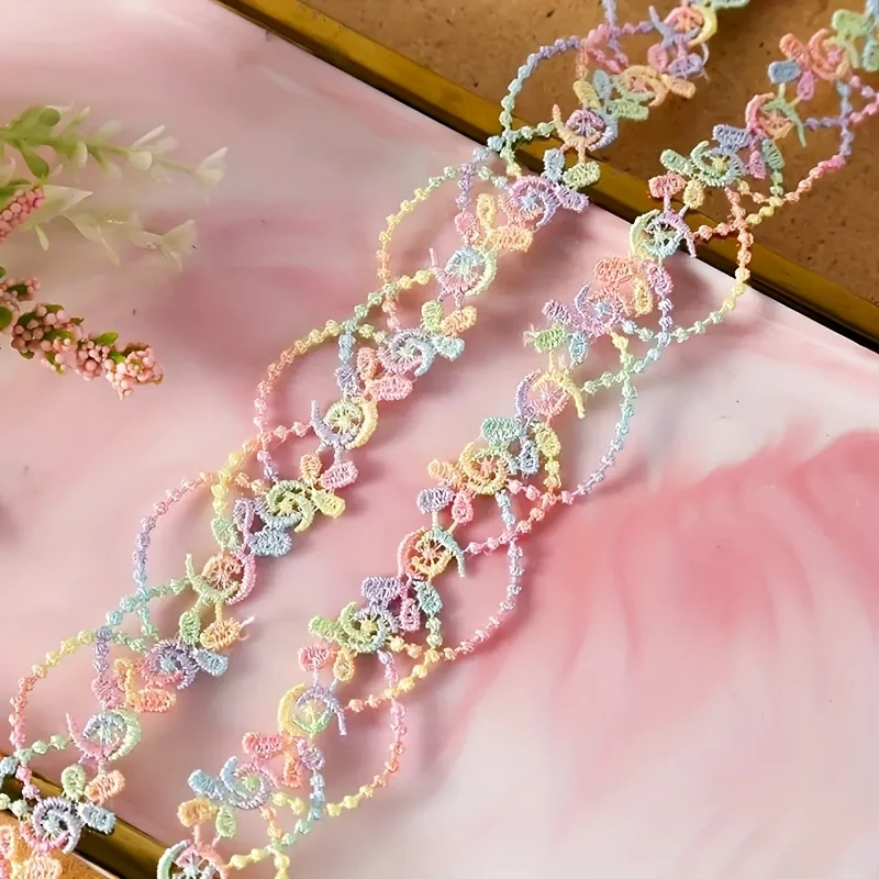 Size 2 Color Lace Water Soluble Embroidery Lace Wear Ribbon Webbing Barcode Clothing Lace Accessories Lace