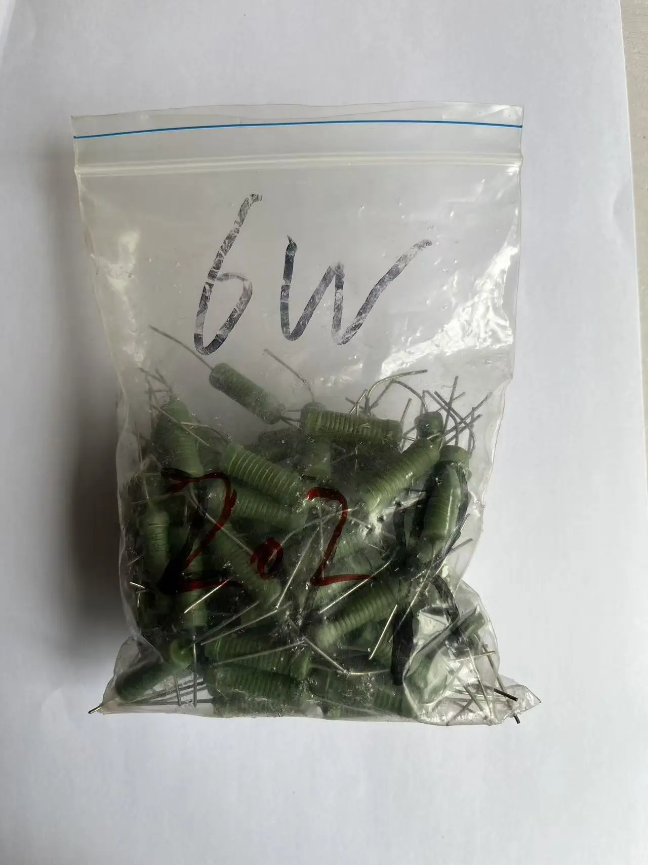 50PCS RX21 7X24mm wire wound resistor  6W 0.1R-10K Ohm  flat wire heat dissipation power resistor42