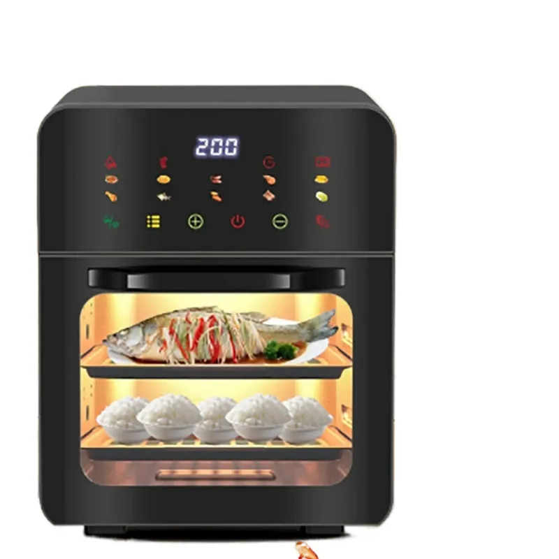 Air fryer, household use, visible, multi-functional, intelligent baking integrated oven