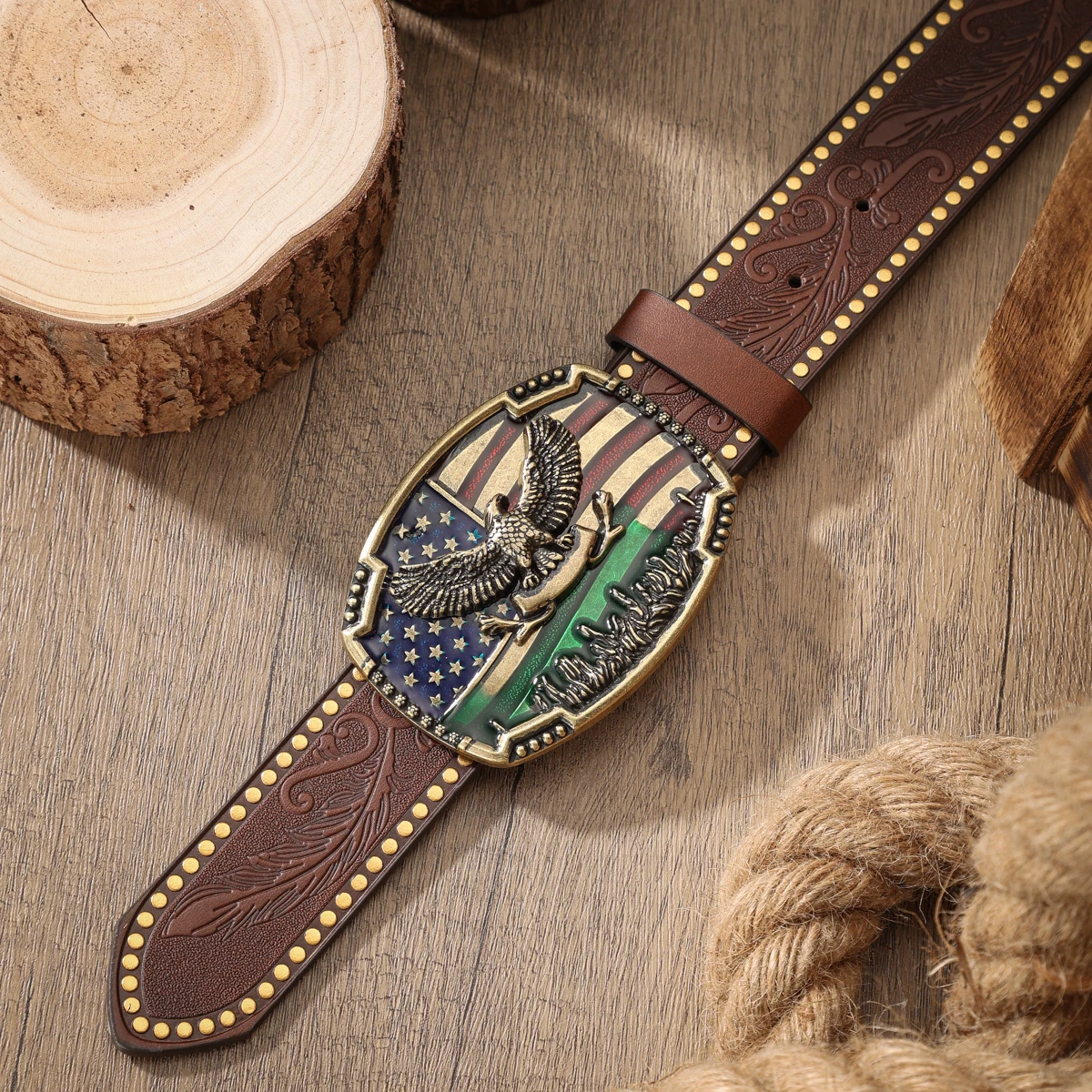 Ein PU-Gürtel für Damen und Herren, der den Stil von Western-Denim und Retro vereint, ist perfekt für alltägliche Freizeitausflüge. – Detail 11