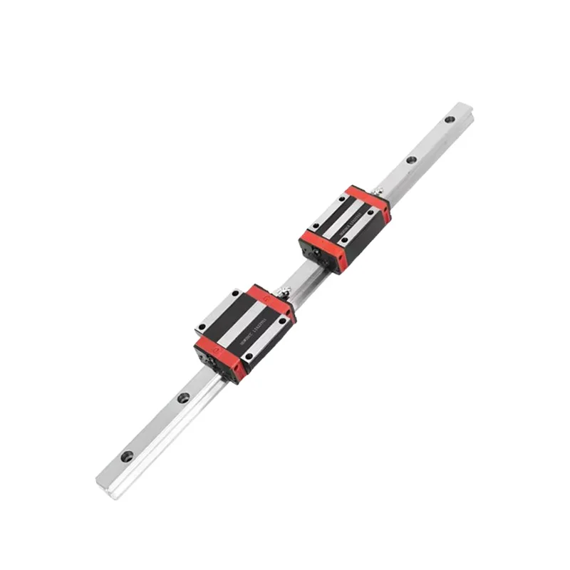 2PC Linear Rail Guide HGR20 HGH20 Any Length+4PC HGH20CA Linear Narrow/Flange Carriges Sliding Block HGW20CC Cnc Parts
