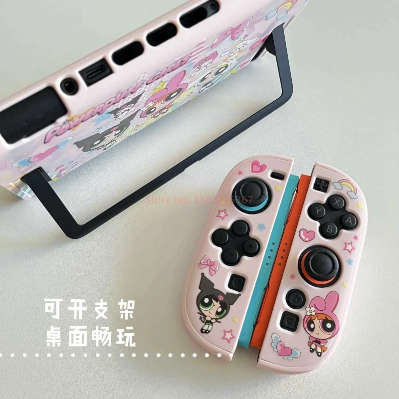 Bonito dos desenhos animados padrão personalizado interruptor 2 caso protetor minha melodia kuromi cinnamoroll anime periféricos para interruptor oled presente brinquedo