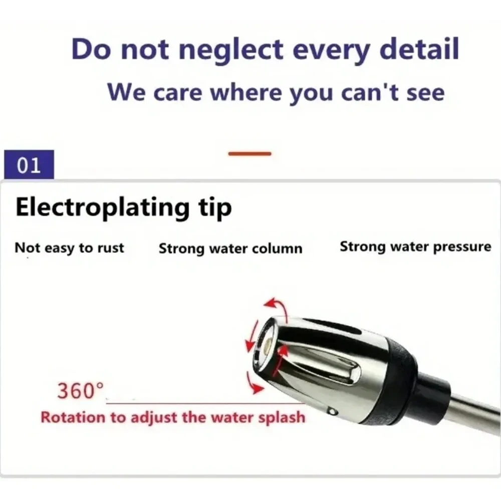 Garden irrigation Water Gun Set, Portable High-pressure Car Wash Water Gun Tool Metal Extension Rod Foam Pot Car Wash Water Gun