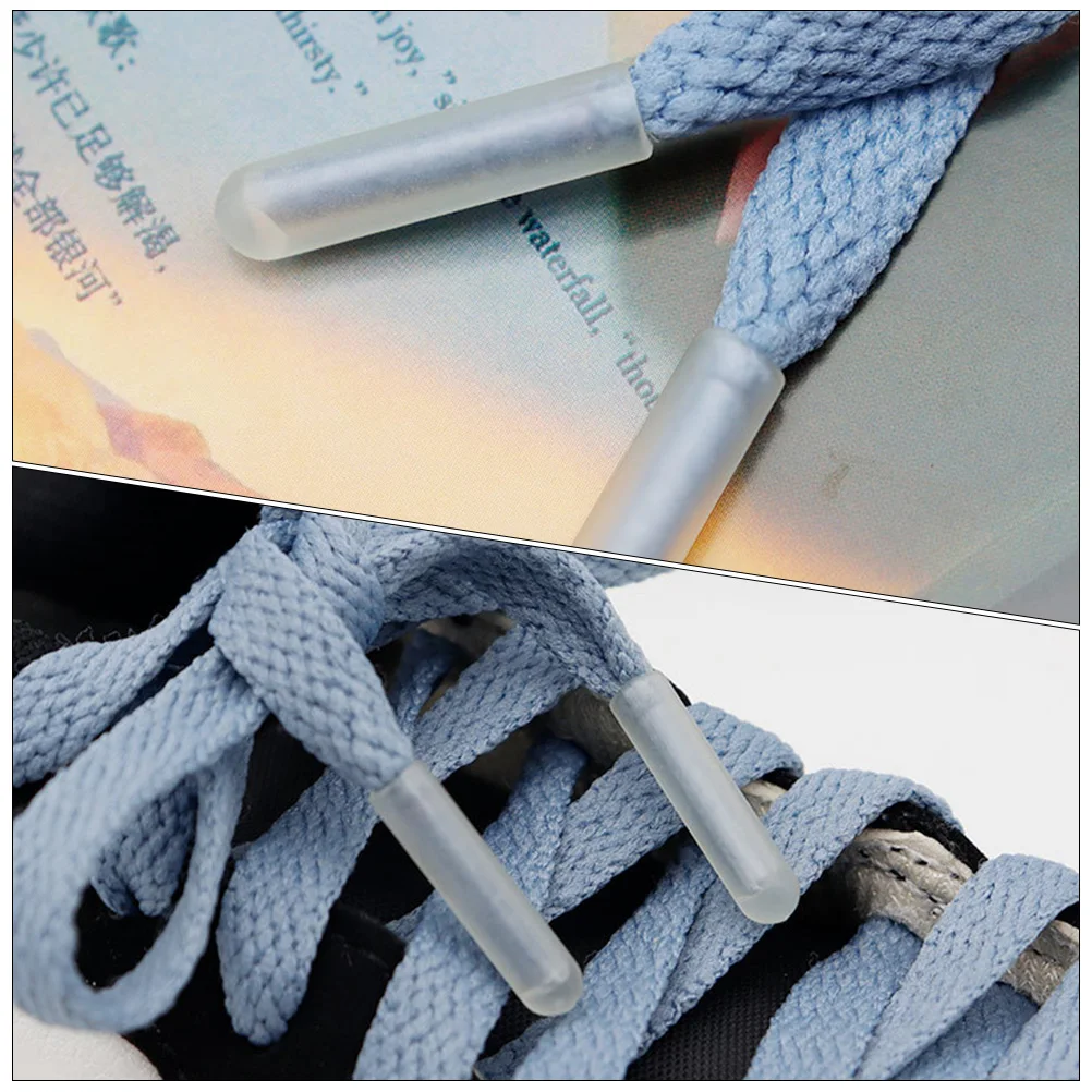 

8pcs Shoelace Tips 5mm x 22mm Replacement Parts for Sneakers DIY Shoe Lace Ends Accessories