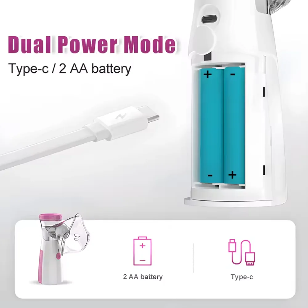 Oximeter Health Care Products Atomizer Medical Mesh Nebulizer Portable Inhaler Handheld Atomizer Blood Oxygen for Adult Childen