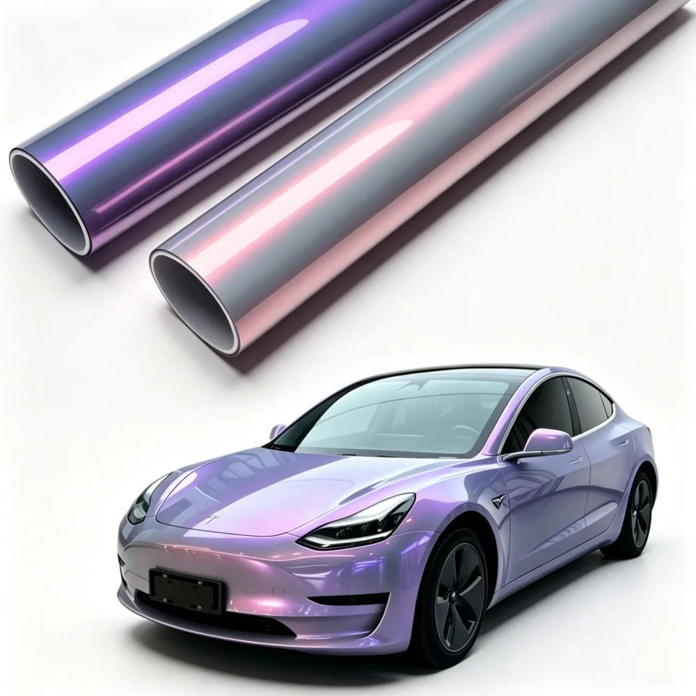 PET Glossy Dreamy Candy Vinyl Wrap Film Decal Auto Body Self Adhesive Film Waterproof Magic Pearl Stickers for Car Motor