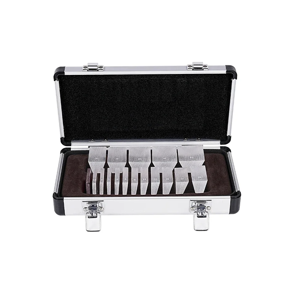 17 Pcs Loose Prism Optical Ophthalmic Prism Set with Aluminium Case Trial Lens  For Optometry With Aluminium Case