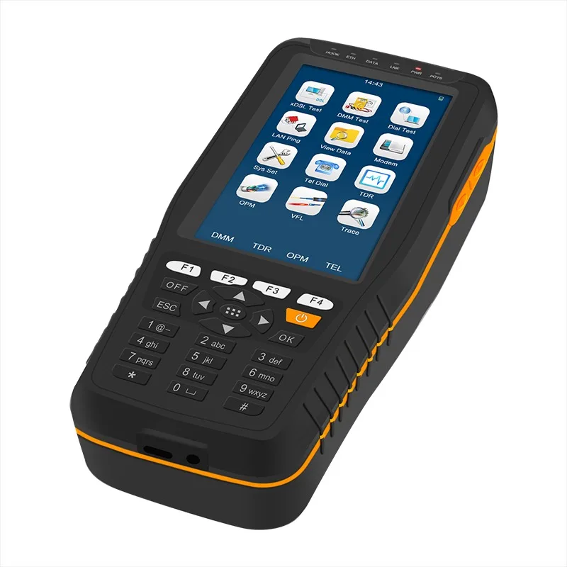 Original TM-600 VDSL Test Line Tester English Machine (ADSL2 +/VDSL2/OPM/VFL/TDR)
