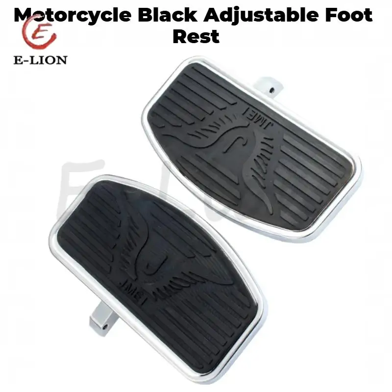 

Black Motorcycle Adjustable Floorboard Front Footboards Driver Footrest Pad Steel For Honda VTX1300 VTX1800 VL400 C50