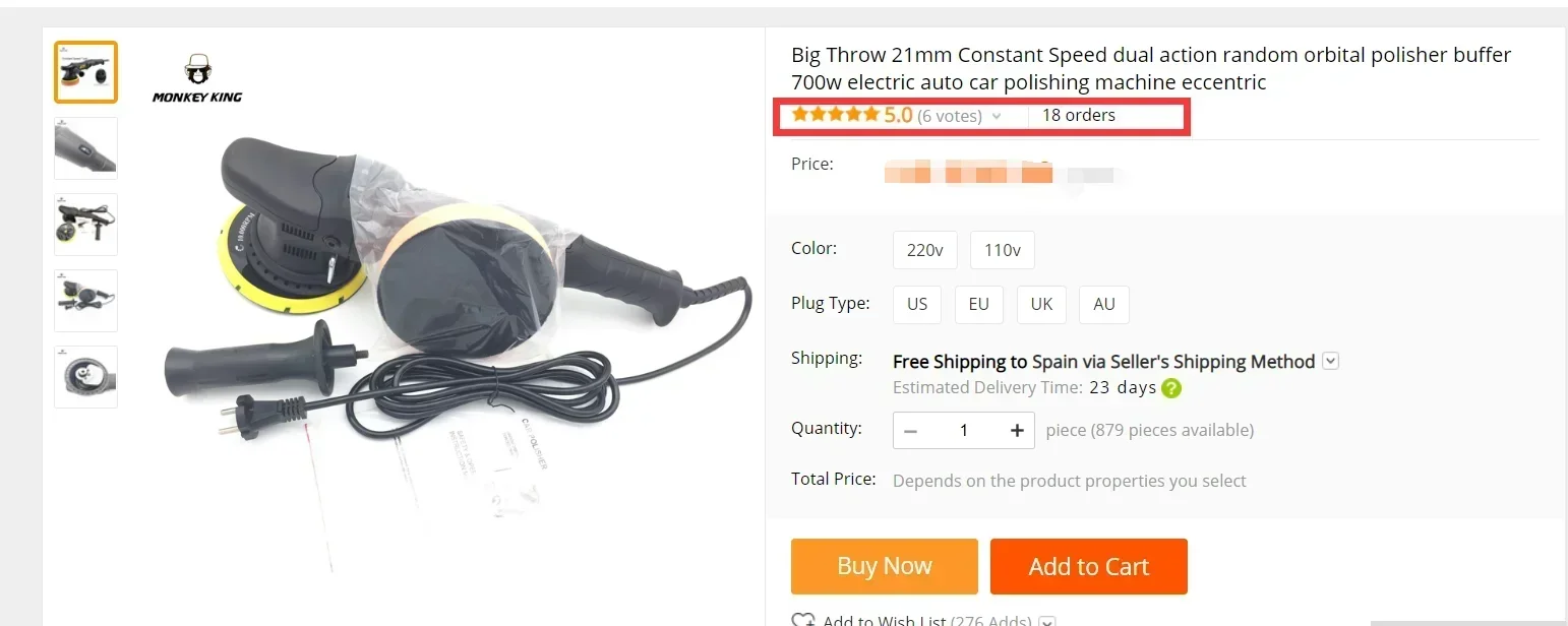 21mm long throw dual action eccentric polisher random orbital for polishing car detailing detail