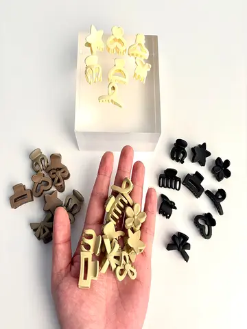 5/10/20/30pcs Beige Mixed Pack Small Clips, Cute Girl Accessories - Perfect for Daily Use, Special Occasions, or Travel Gifts