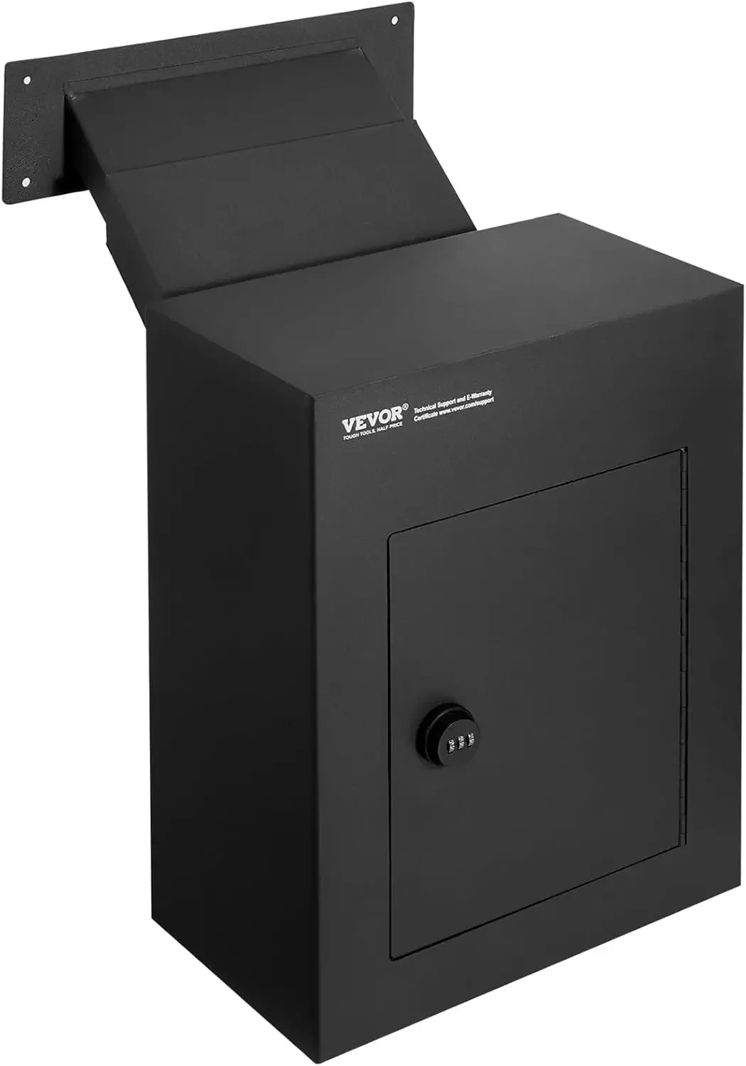 

Through The Wall Drop Box, Heavy Duty Steel Through The Wall Mailbox with 2.8-7.9" 13" Combination Lock