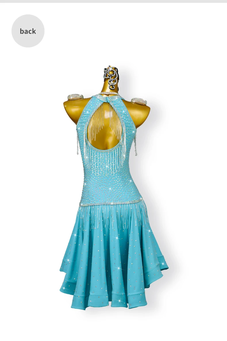 2026 Lateinamerikanischer Tanzrock, Damen-Abendkleidung, elegantes Mädchen-Outfit, formelle Trainingskleidung, Samba-Ballkleid, Performance-Outfit – Detail 10
