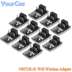 5pcs NRF24L01 Wifi Wireless Adapter Module 3.3V New Socket Adapter Plate Board For 8Pin For arduino Robot Car 24L01