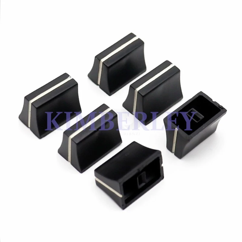 10PCS 19x12x13MM Straight Slide Potentiometer Knob Cap Mixer Fader Push Key Cap 4mm Hole Volume Control Rotary Knobs Caps