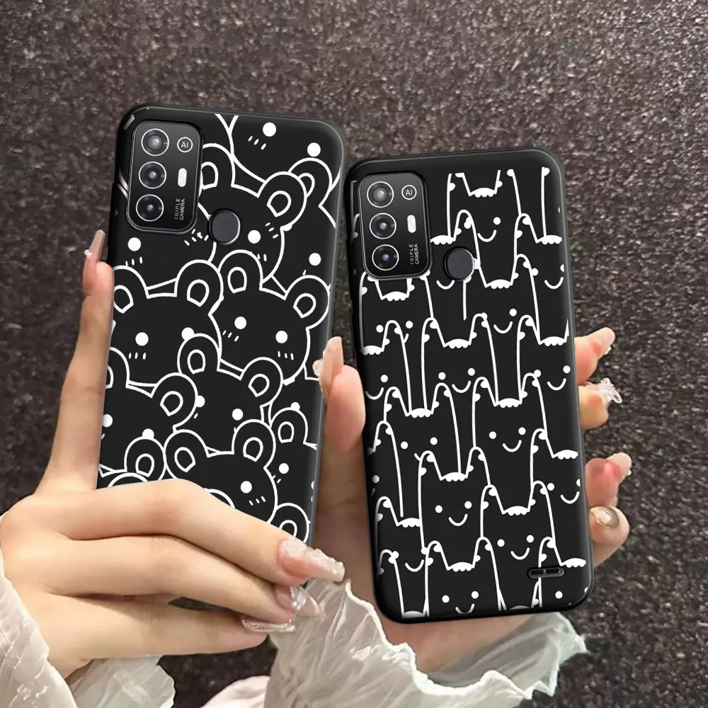 For ZTE Blade A52 Lite a52 Case Natural Soft Silicone Beauty Floral TPU Phone Case For ZTE Blade A53 Pro Back Cover Protector
