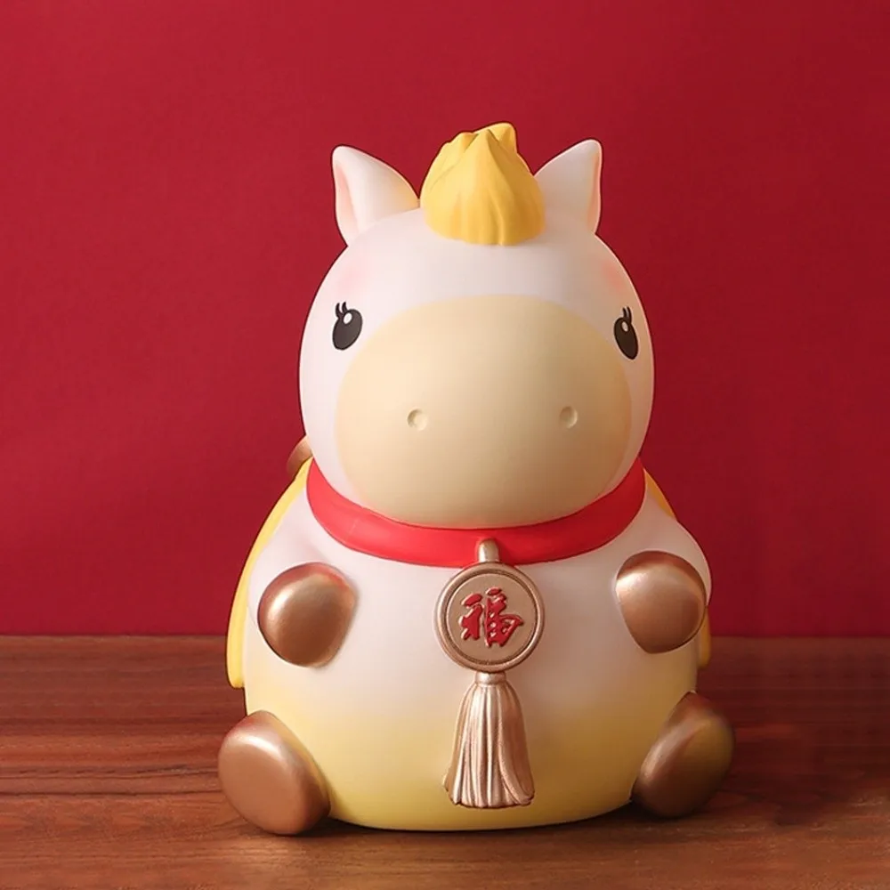 落下防止馬年貯金箱装飾大容量漫画馬貯金箱モデルコレクタブル馬貯金箱オーナメント