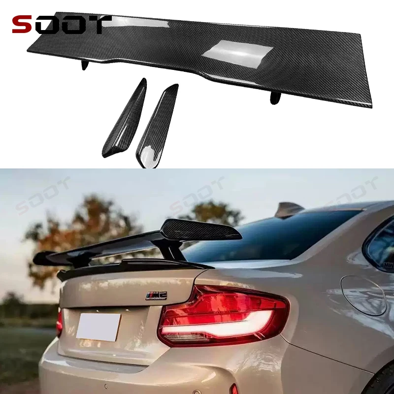 

For BMW M3 F80 G80 M4 F82 F83 G82 G83 Carbon Fiber Spoiler Car Rear Trunk Spoiler Tail fins Wing Extension Upgrade body kit