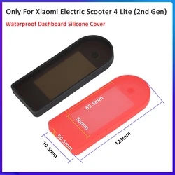 Waterproof Dashboard Silicone Cover for Xiaomi Electric Scooter 4 Lite (2nd Gen) Display Screen Protective Case Accessory