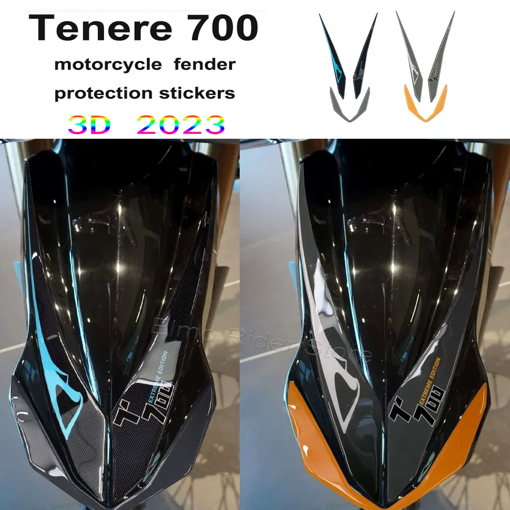 

Motorcycle Fender Protection Sticker Kit 3D Resin Waterproof Anti-Scratch Protector for Yamaha Tenere 700 2023