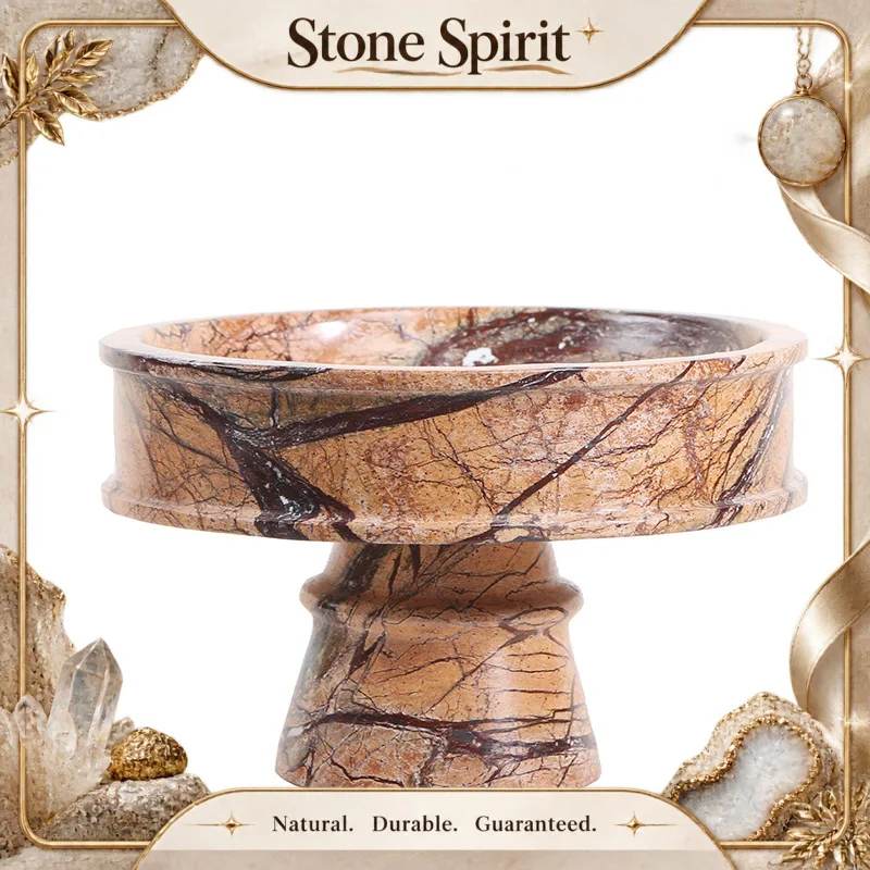 【Natural】Natural Marble Tray Decorative Cup Pad Tea Tray Home Use Tray Teacup