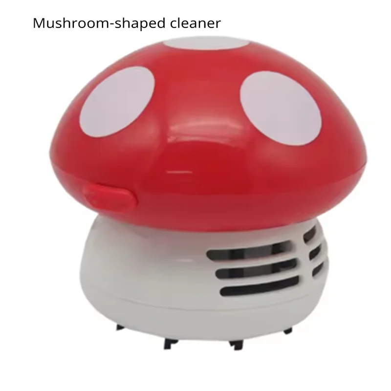 A74E-Handheld Mini Desktop Vacuum Cleaner Mushroom Shape Cleaner Desk Cleaner Eraser Dust Paper Dust Sweeper