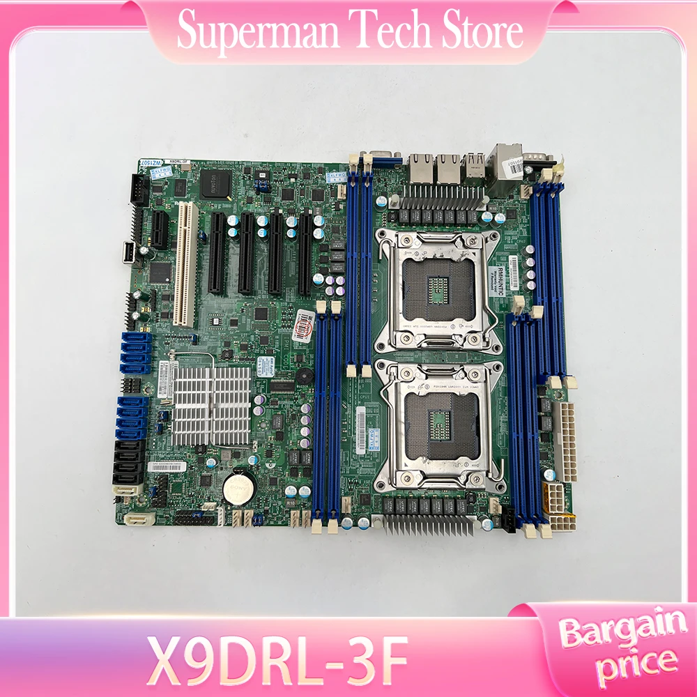 X9DRL-3F ATX LGA 2011 Intel C606 DDR3 Xeon E5-2600 V2 PCI-E 3.0 For Supermicro Server Motherboard