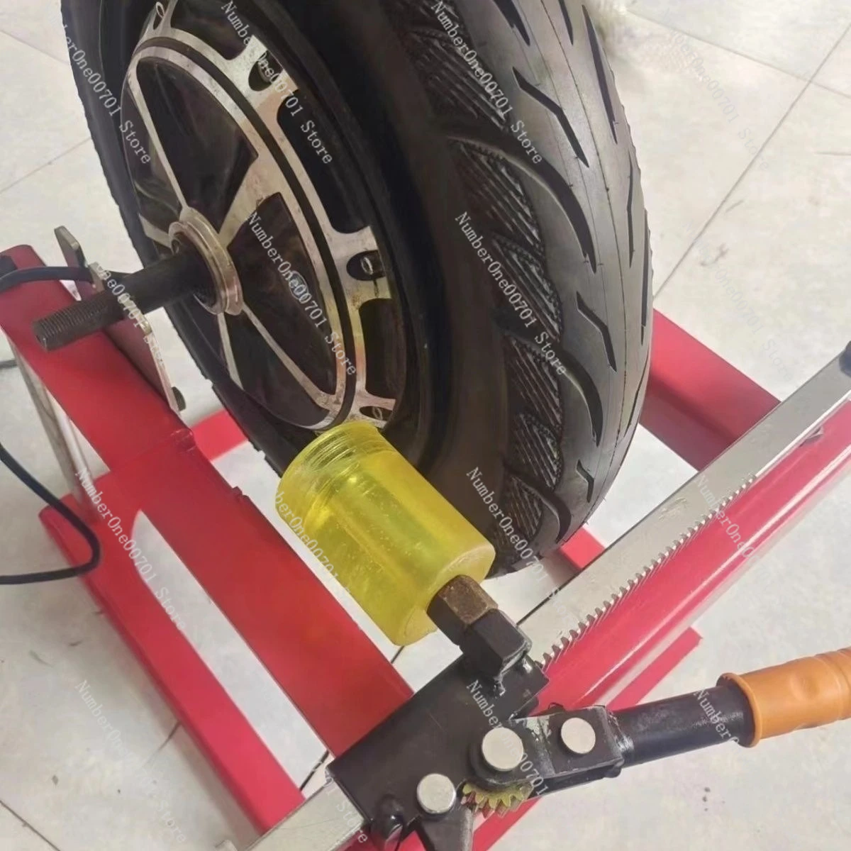 Manual Tire Changer Bead Breaker Machine, Tire Repair Tool for Motorcycle & Electric Bike, No Pry Bar Damage-Free