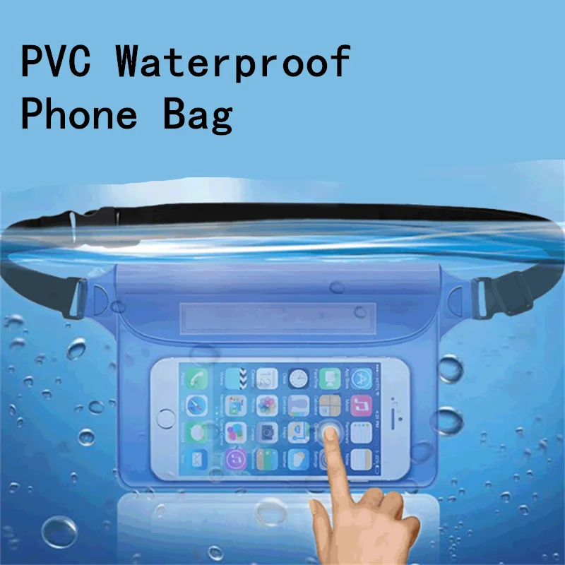 

1PC Waterproof Swimming Bag Ski Drift Diving Waist Pack Bag Underwater Mobile Phone Bags Case Cover For Beach Boat Sports ﻿Bag
