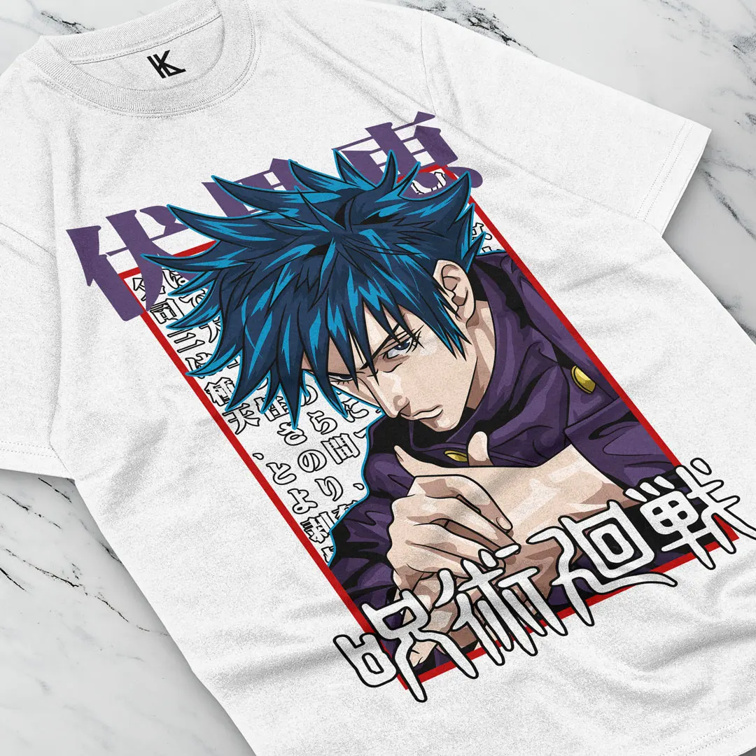 Megumi Fushiguro T-shirt Jujutsu Kaisen Girl  Shinigami Shirt All Size