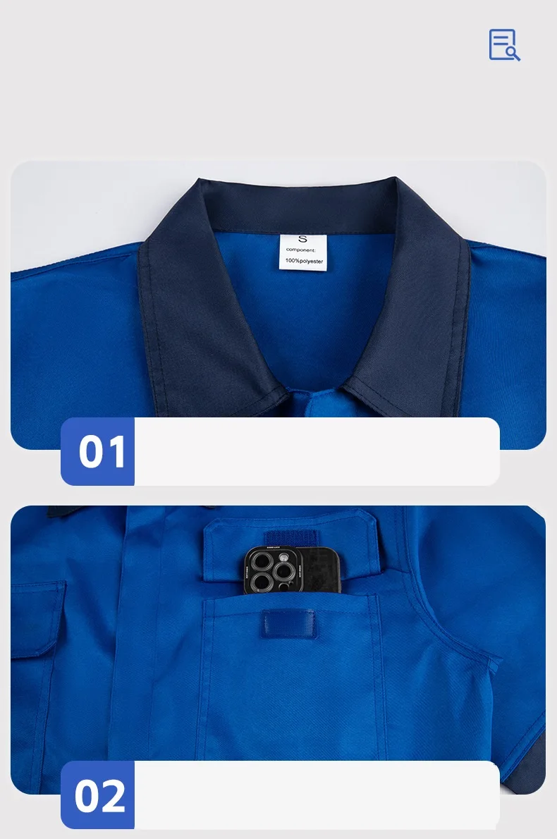 Mannen werken overall stofdicht hoge vis veiligheid overall tweekleurige uniforme autoreparatie schilder monteur jumpsuit weg civiele techniek