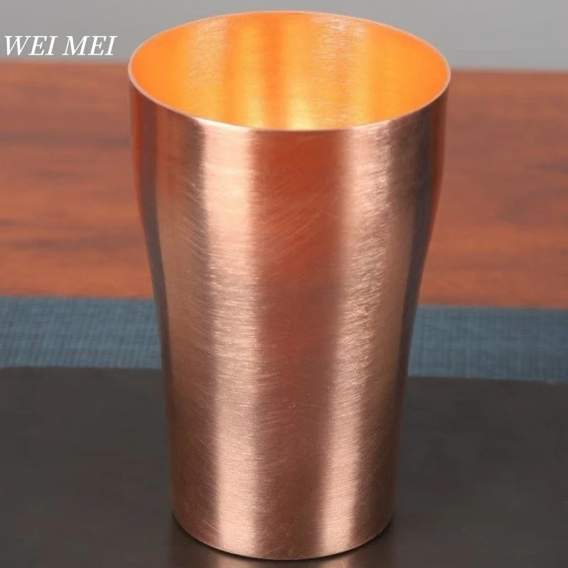 

Vintage Copper Breakfast Coffee Cup,Handcrafted Thickened Smooth Surface Moscow Water Mule 400 ml Juice Mug,Tea Cup Tableware