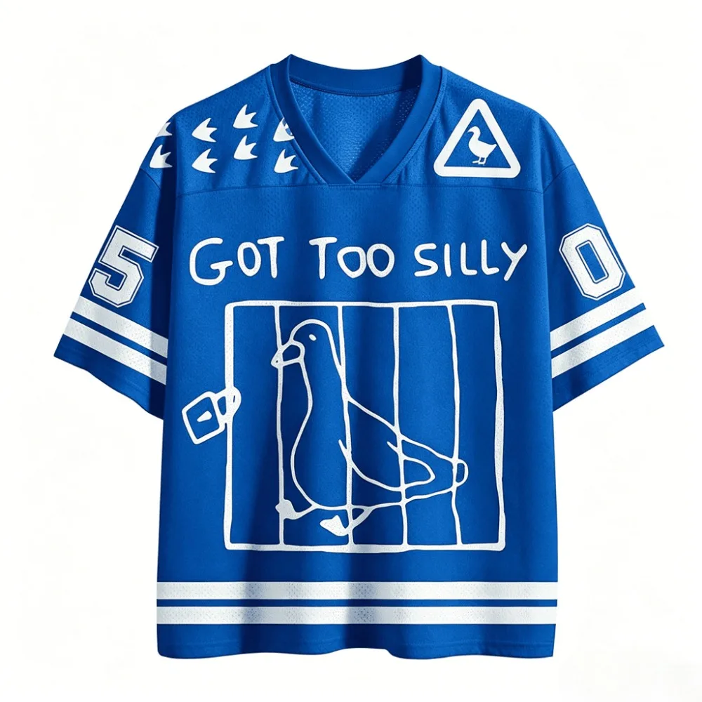 Interessantes Entenmuster mit dem Motiv „Too Stupid“, 3D-Druck, atmungsaktiv, schnell trocknend, großes T-Shirt für Herren, lässige, bequeme Eltern-Kind-Kleidung – Detail 5