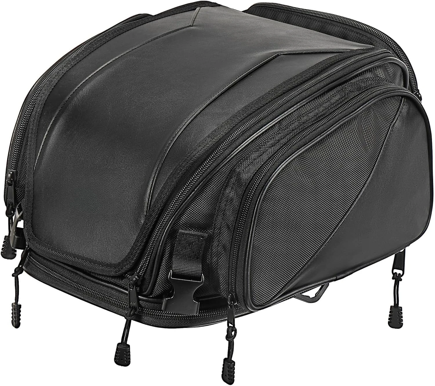 

Motorcycle Tail Bag Expandable Sissy Bar Bag Waterproof Motorcycle Travel Rear Seat Bags Helmet Luggage Rack Universal for BMW