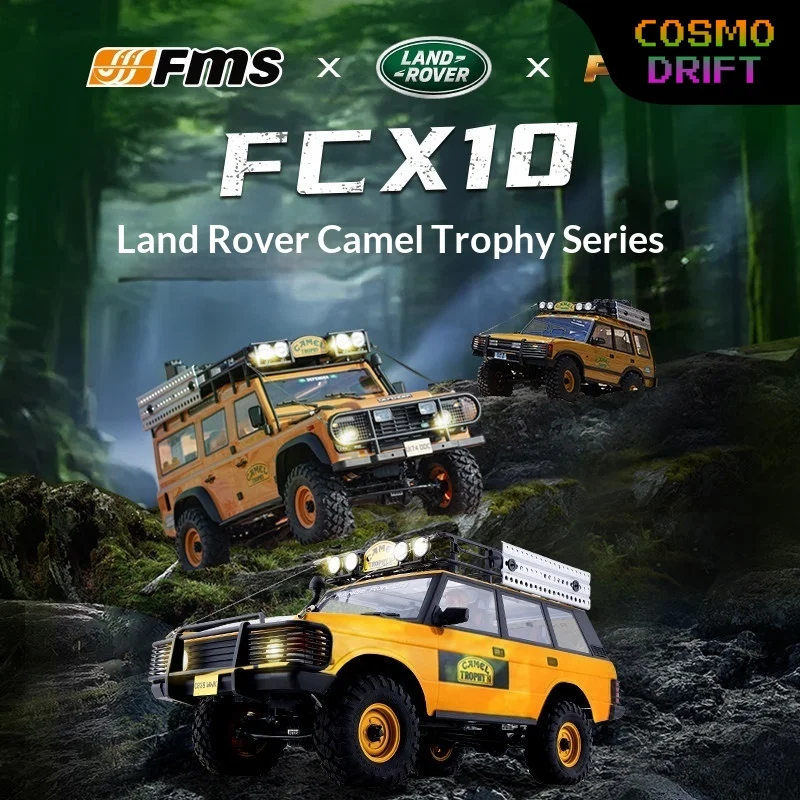 Fms 1 10 Land Rover Camel Trophy Rc Crawler Car Fcx10 Off Road Remote Control Simulation Vehicle For Adult Hobby