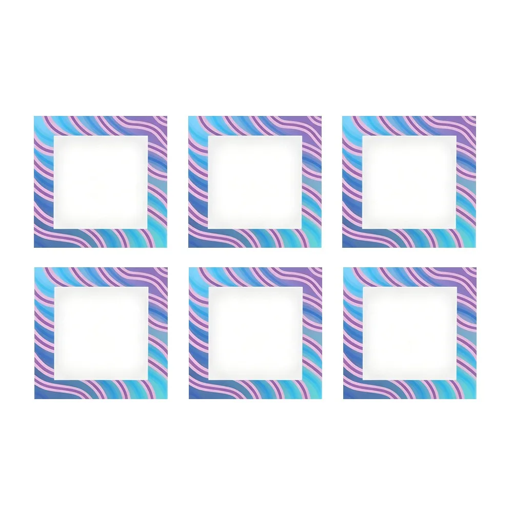6/12Pcs Assist Aligning Diamond Painting Release Film 10cm Protective Frame Diamond Painting Alignment Tools 6 Patterns Reusable