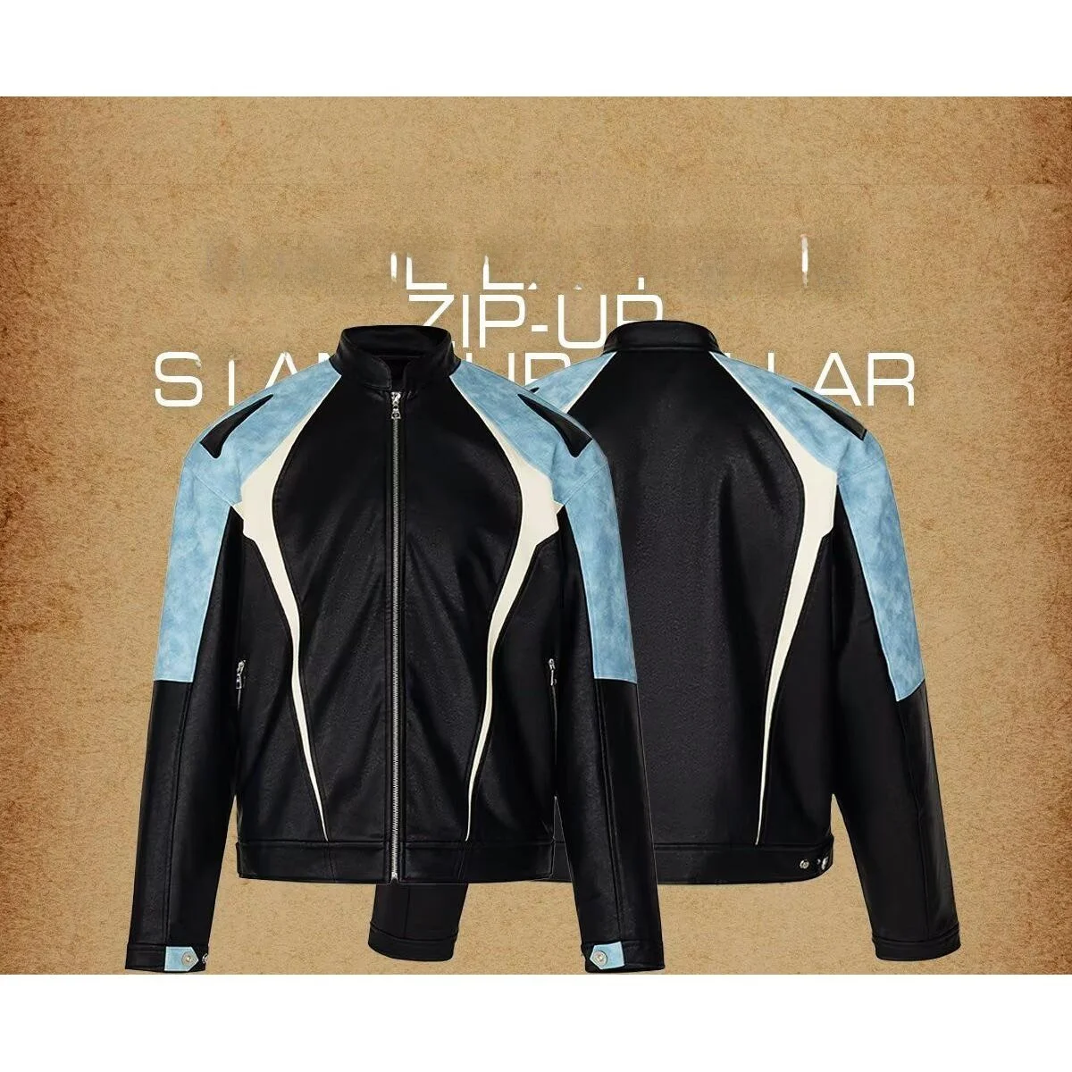 ゆったりとしたメンズジャケット 2024 春秋 スタイリッシュなストリートウェア ハイストリート トレンド 原宿 韓国風 カジュアル アウターウェア コート