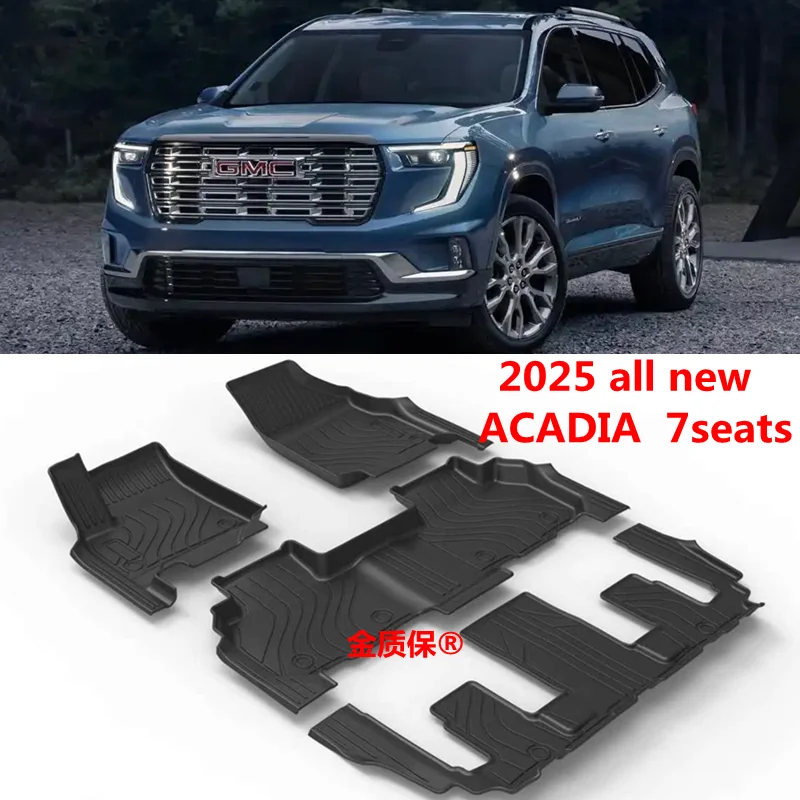 

Используйте для нового автомобиля GMC Acadia 2025 года, всепогодные автомобильные коврики 3-го Acadia, подходят для нового водонепроницаемого автомобильного коврика GMC Acadia 2025 года.