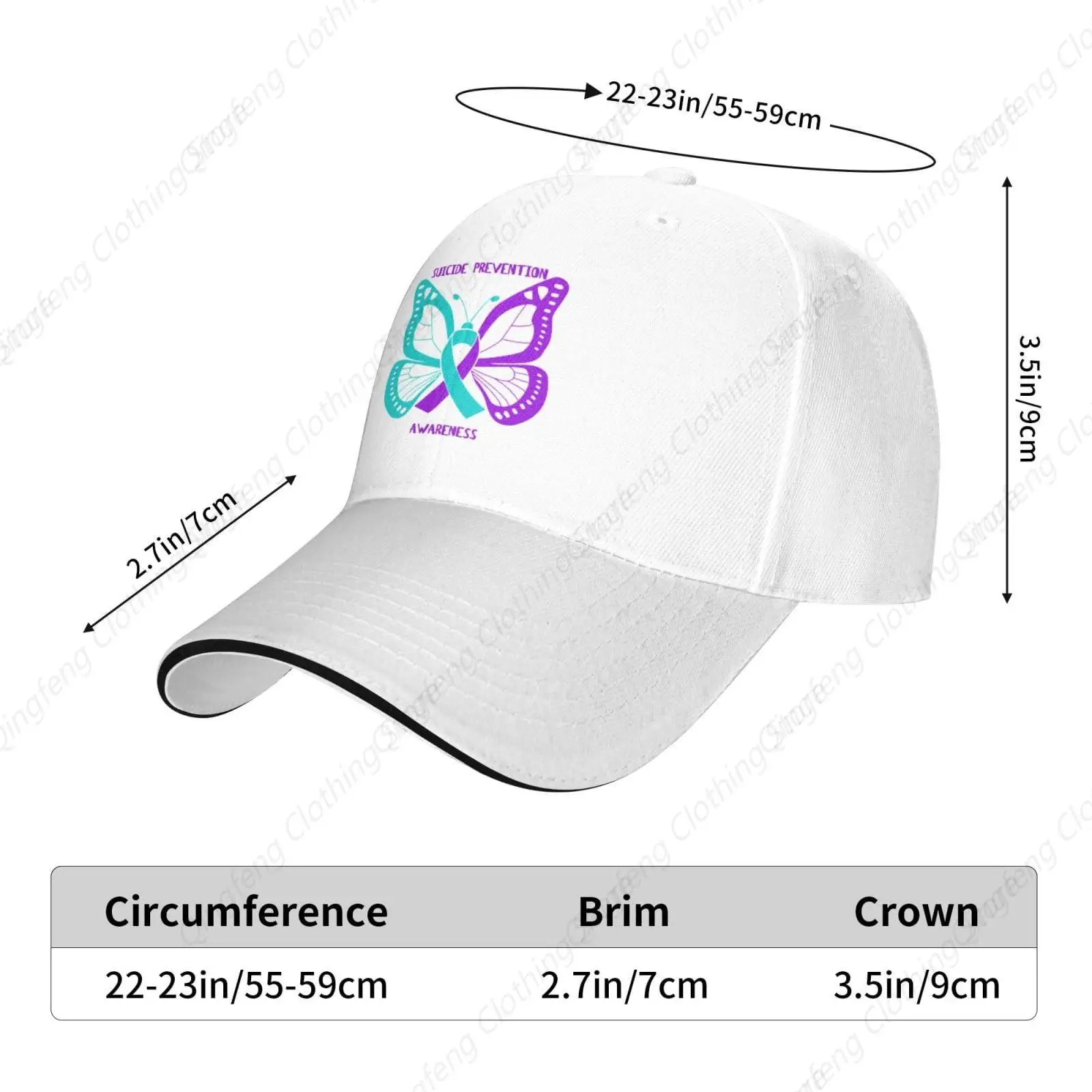 Casquette de baseball réglable pour hommes et femmes, sports CasAdvantages, chapeau de camionneur de loisirs, blanc